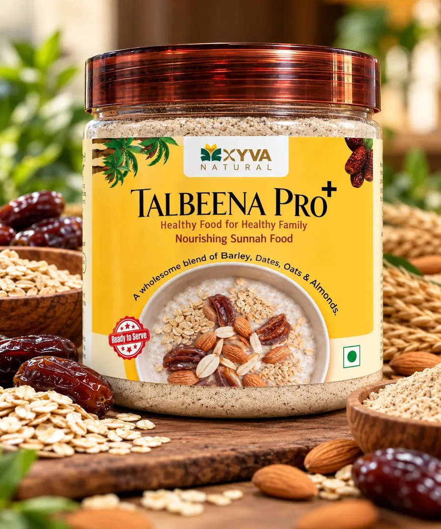 Talbeena Pro+ jar and ingredients